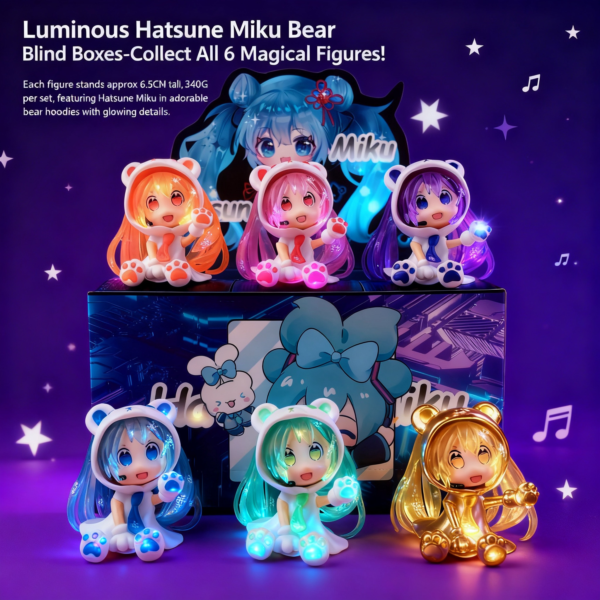 Claw Crane Machine - Glow in the Dark Hatsune Miku