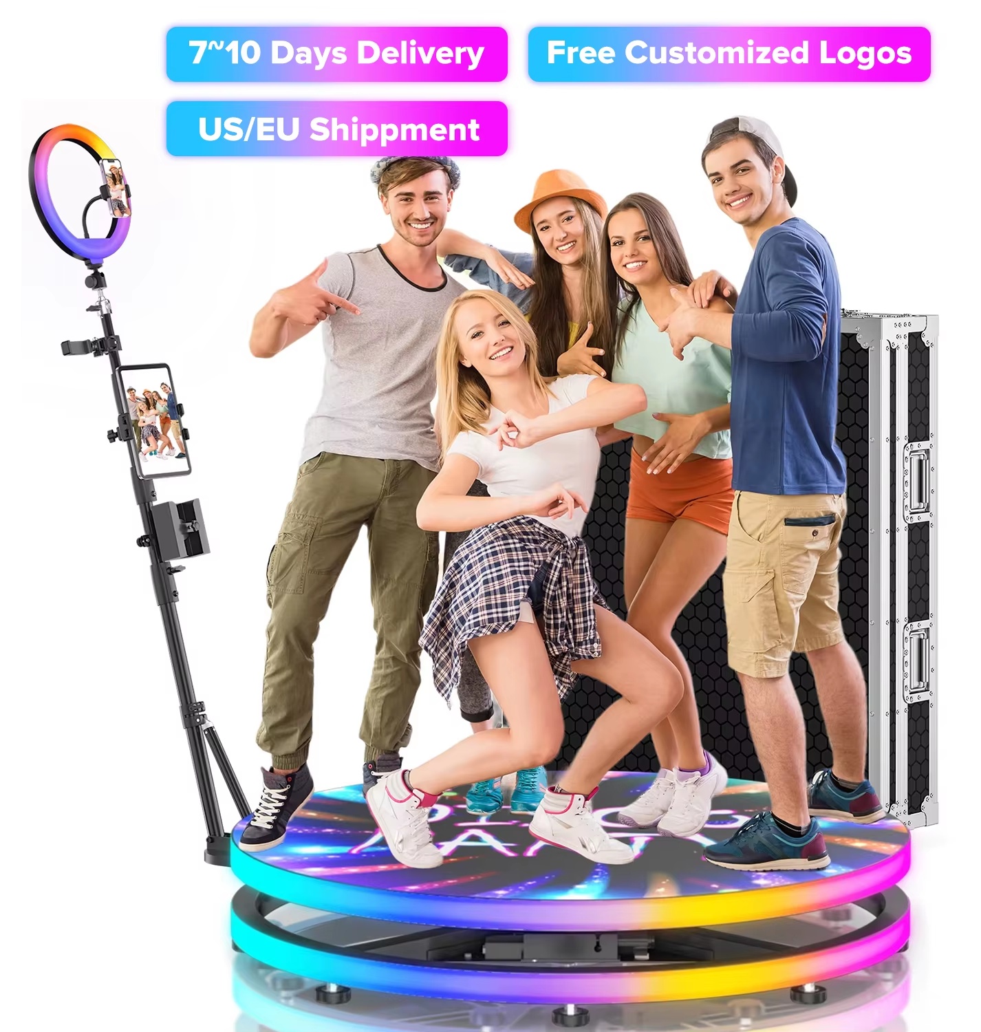 Photo Booth Machine - 360 Photo Booth For Wedding Party