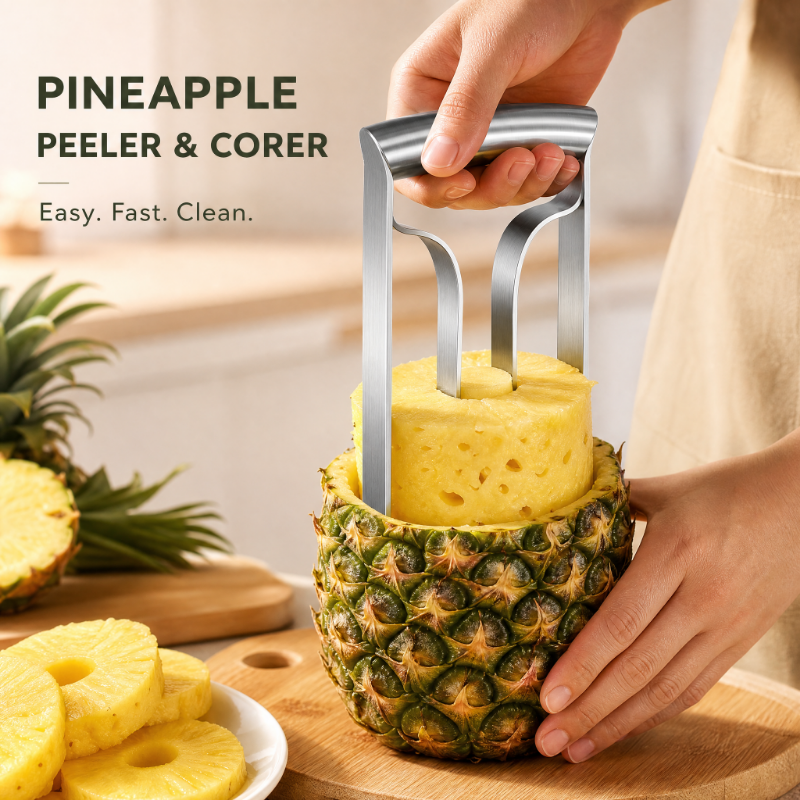 Fruit Slot Machine - Stainless Steel Pineapple Peeler Cutter Meat