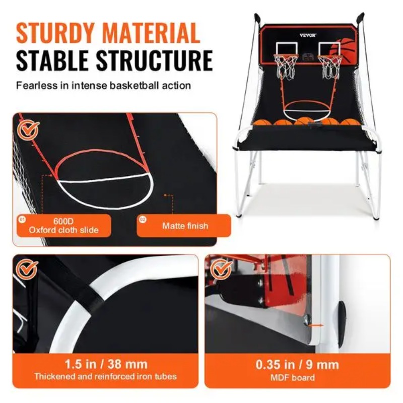 【Hot Item】Foldable Basketball  - огляд і ціна Arcade Games & Vending Co