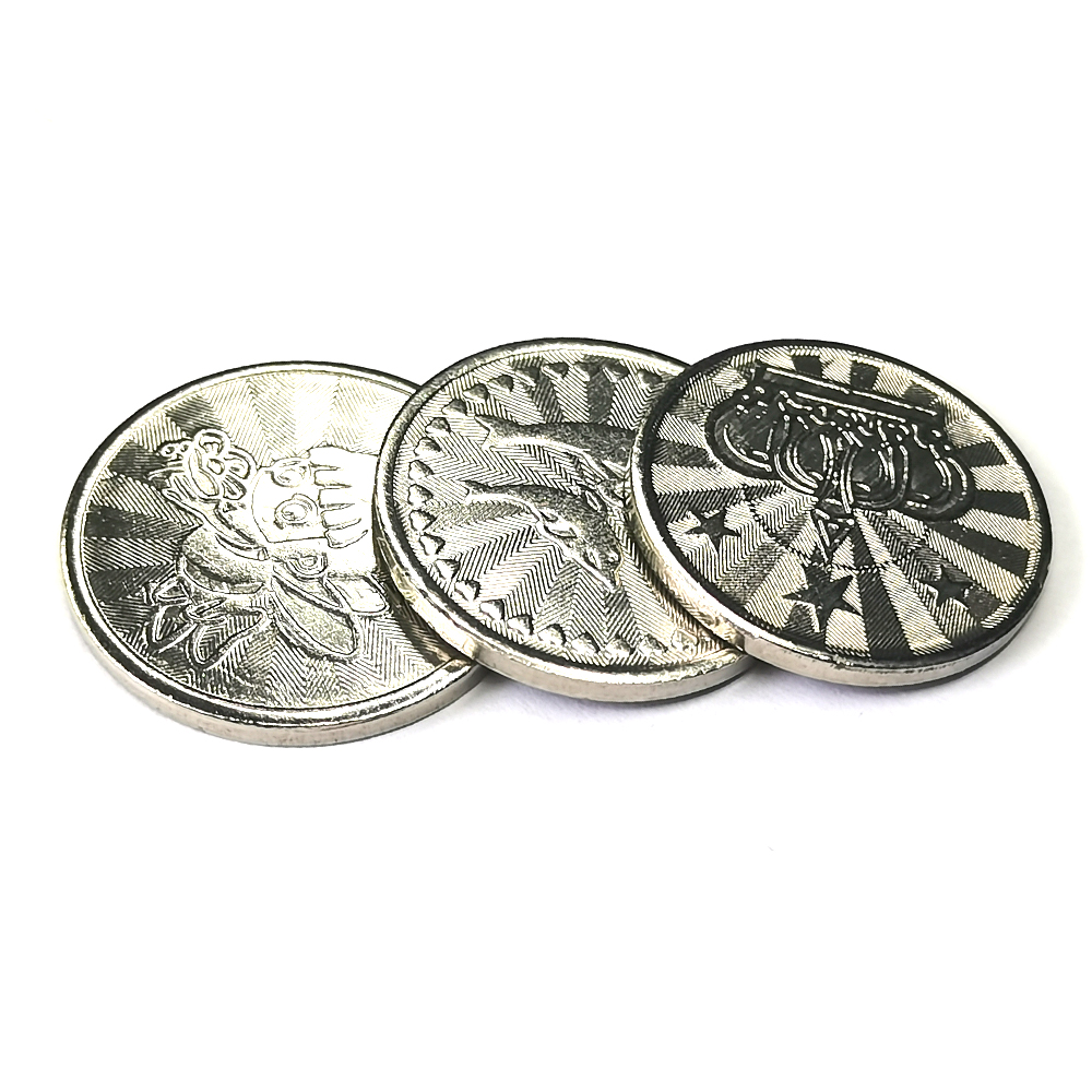 100PCS  Coins Tokens Stainless - огляд і ціна Arcade Games And Vending