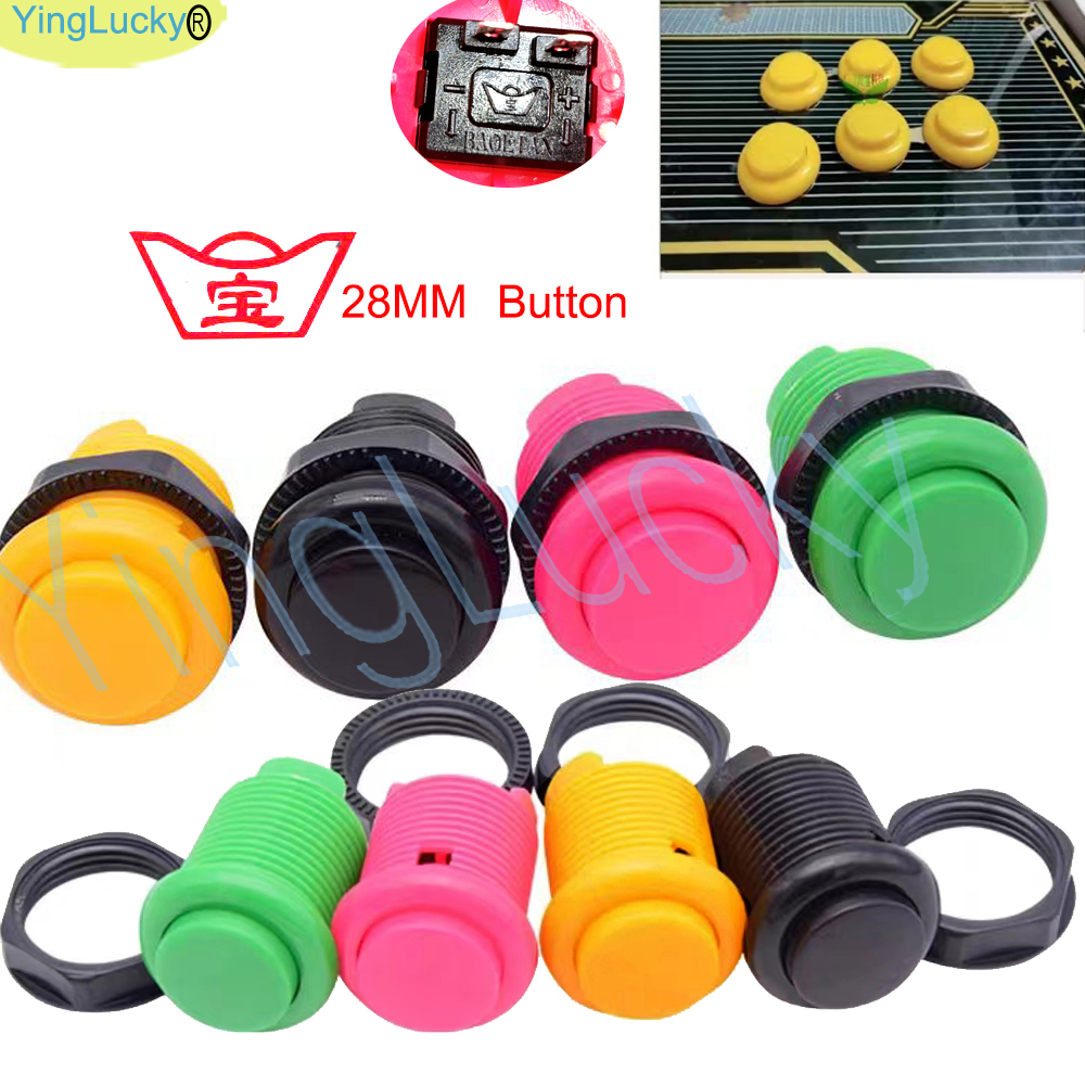 50pcs Arcade Buttons 28mm 24mm - огляд і ціна Coin Pusher Machine