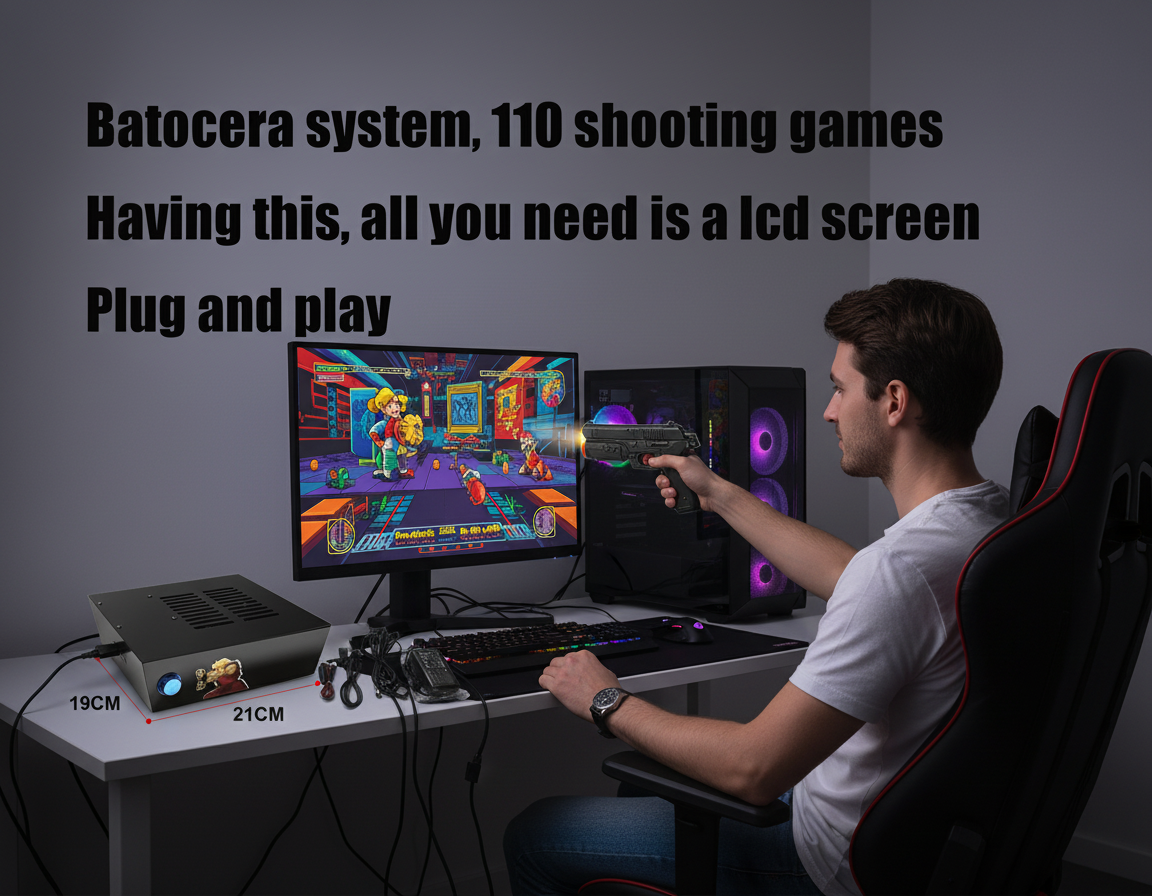 Batocera Game System With Dual - огляд і ціна Gun Shooting Arcade